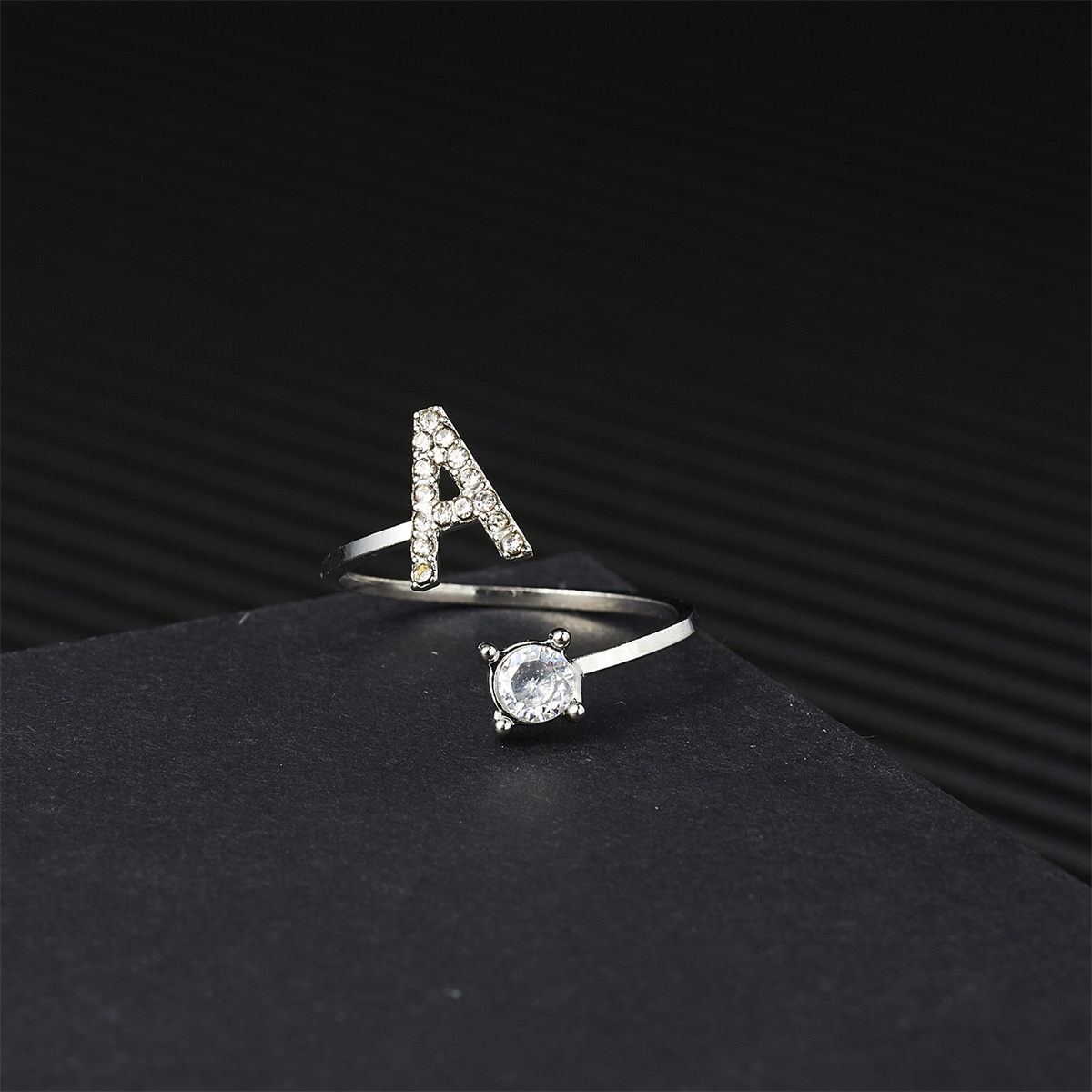 Event Z - Silver Color Zircon Initial A-Z Letter
