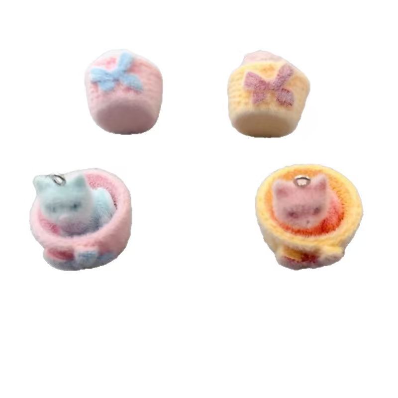 4pcs 3D plush resin cat pendan - đánh giá và giá Event Party