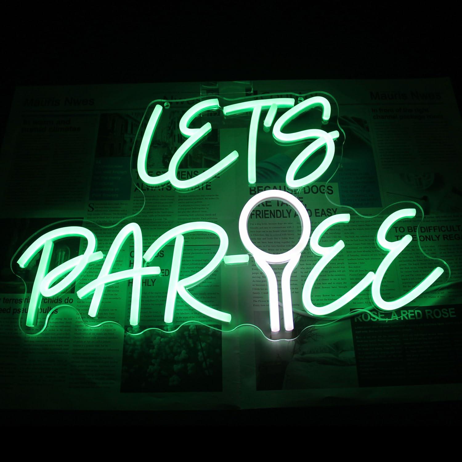Let's Par Tee Neon Sign Golf B - đánh giá và giá Neon Sign Party