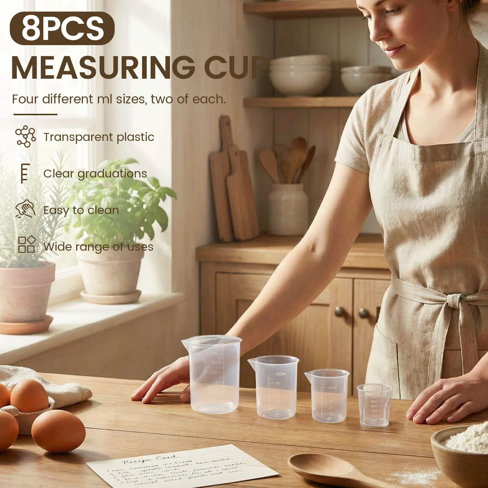 8 Pcs Plastic Measuring Cup Se - đánh giá và giá Plastic Cup 50Pcs