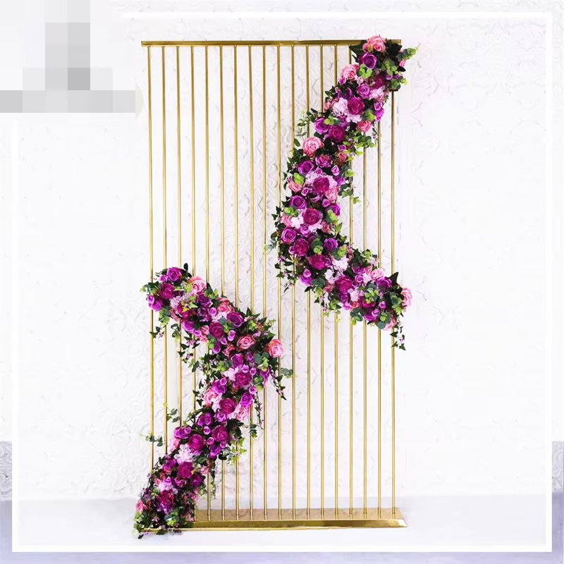 Shiny Gold Metal Frame Flower  - đánh giá và giá Dessert Table Backdrop