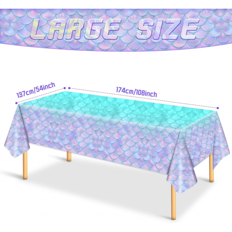 Mermaid Tablecloth -Mermaid Bi - đánh giá và giá Table Cloth Disposable