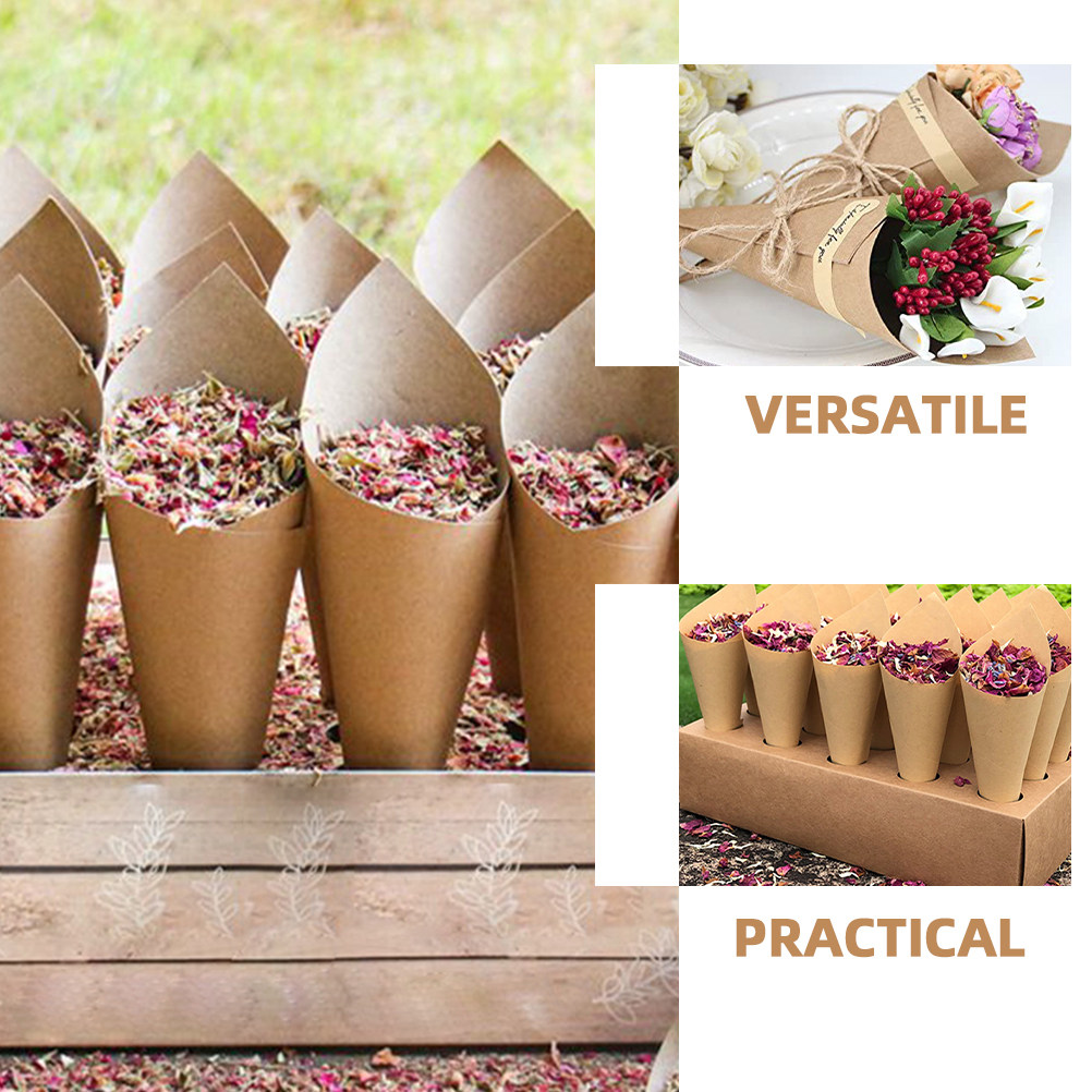 90Pcs Paper Petal Cones Foldab - đánh giá và giá Papercraft Supply Confetti