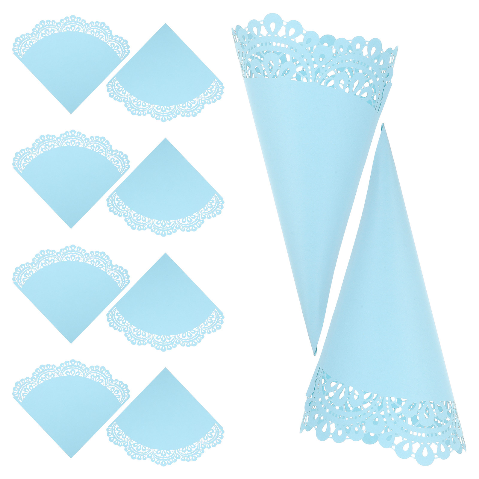 50pcs Wedding Confetti Cones H - đánh giá và giá Papercraft Supply Confetti