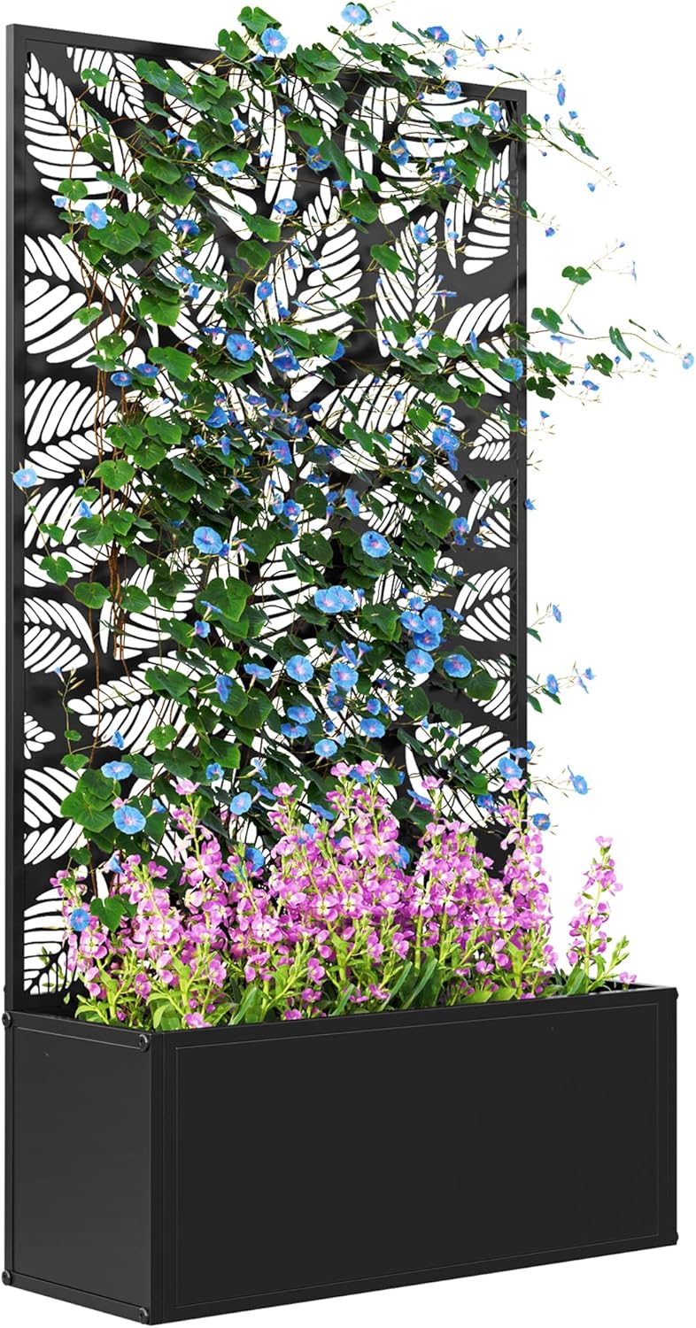 Metal Raised Garden Bed with T - đánh giá và giá Flower Wall Panel