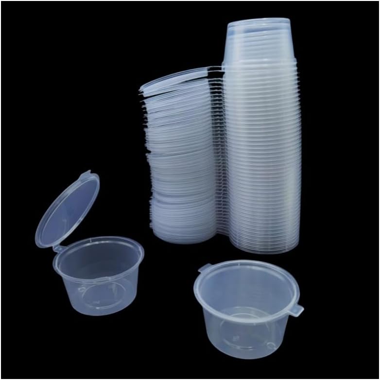 Disposable Clear Plastic Sauce - đánh giá và giá Plastic Cup 50Pcs