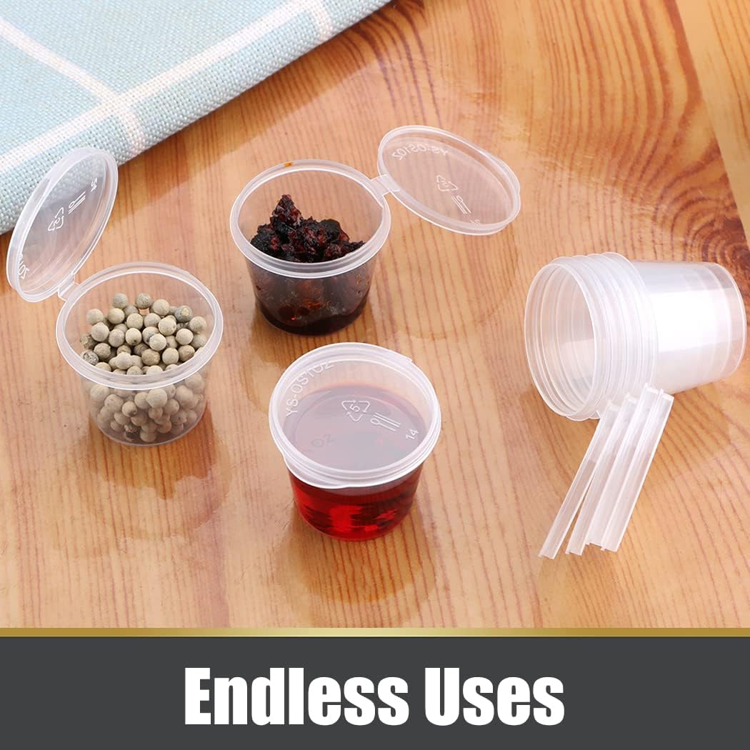 Disposable Clear Plastic Sauce - đánh giá và giá Plastic Cup 50Pcs