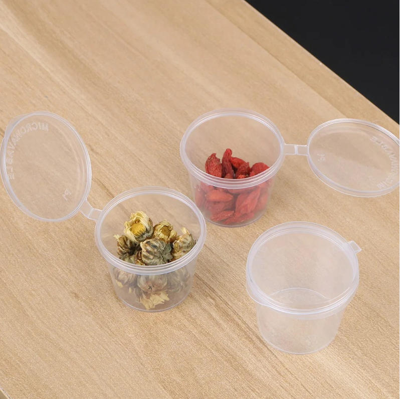 Disposable Clear Plastic Sauce - đánh giá và giá Plastic Cup 50Pcs